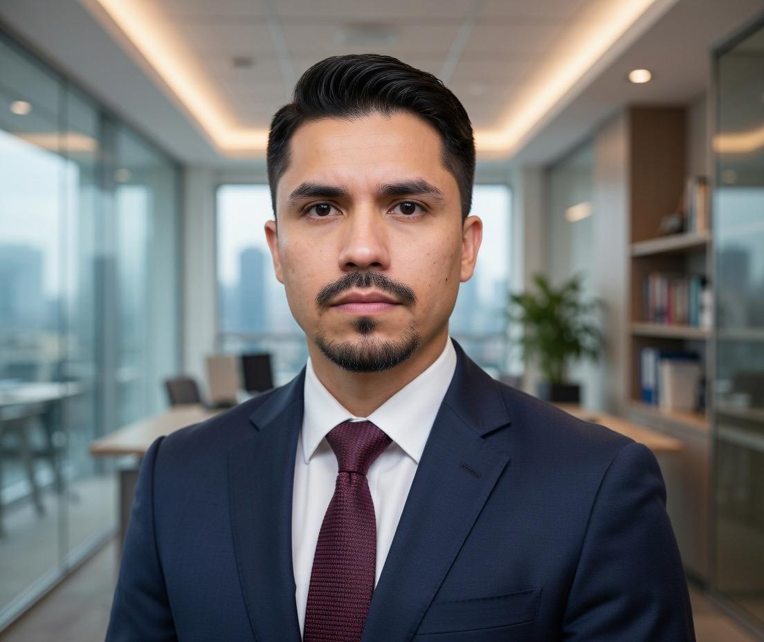 Johny Osorio Valenzuela en su oficina